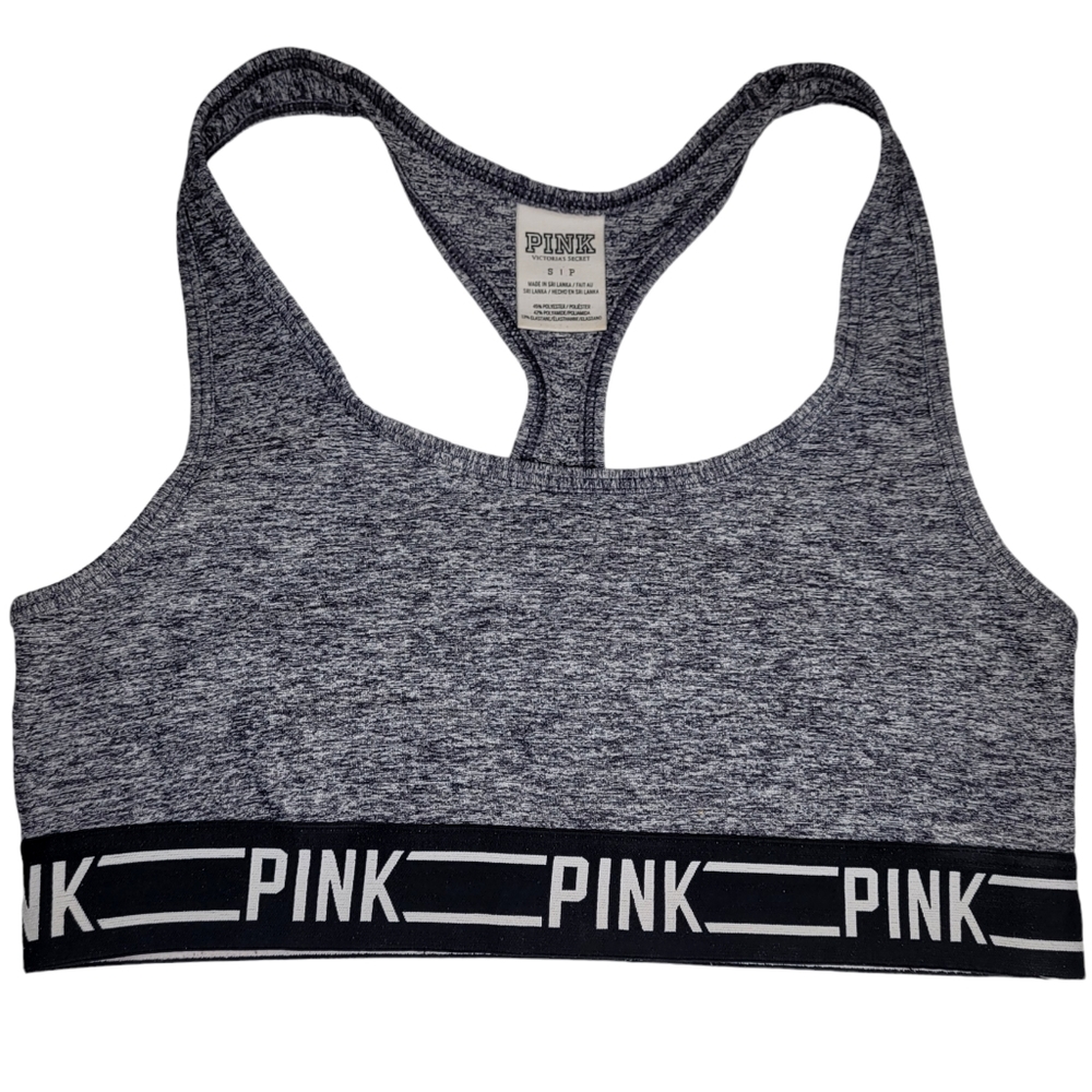 Victoria's Secret PINK Small Sports Bra Ohio State University OSU Gray Buckeyes